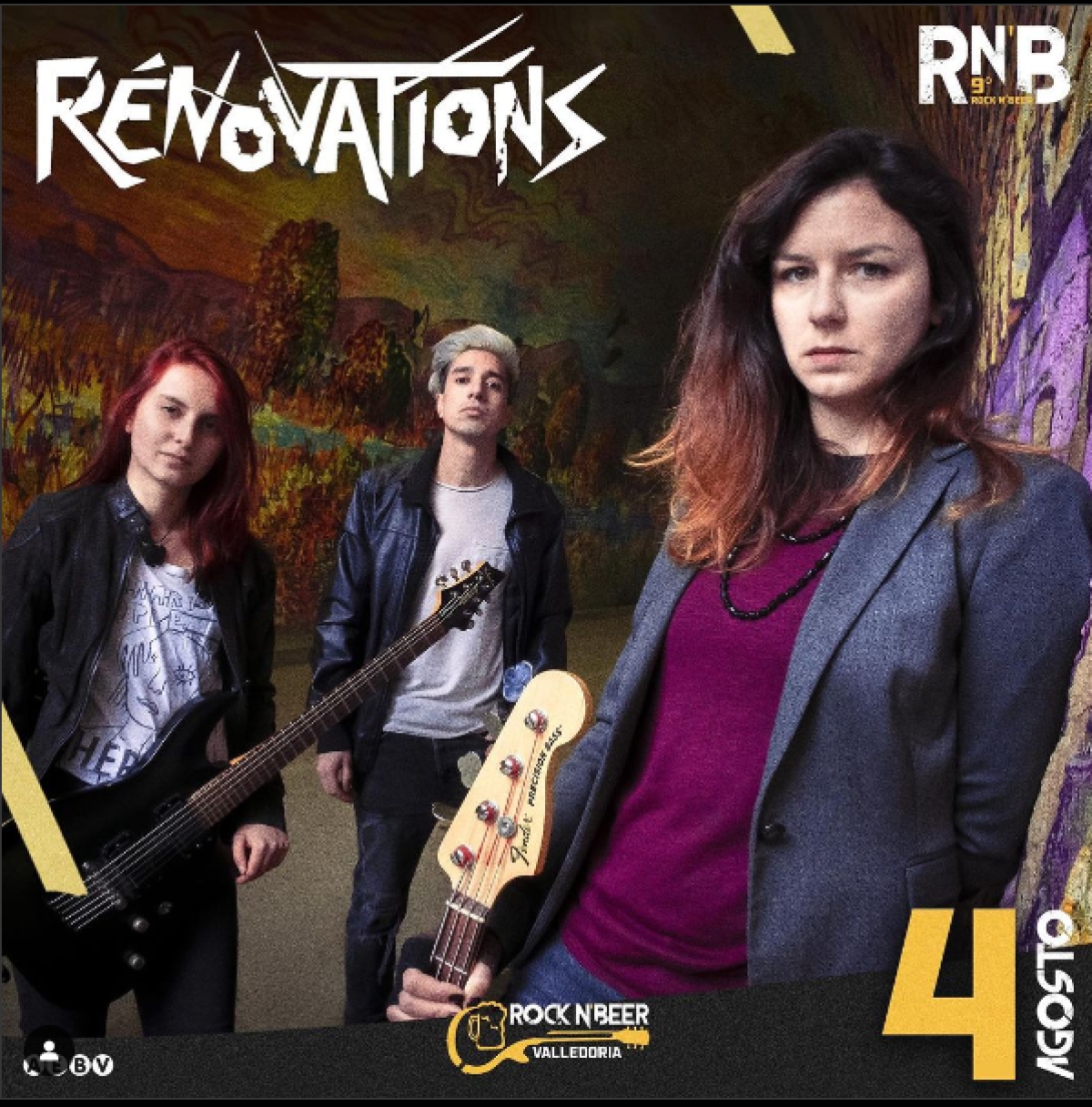 Renovations. La band di Edinburgo al Rock n&#039; Beer 2023.